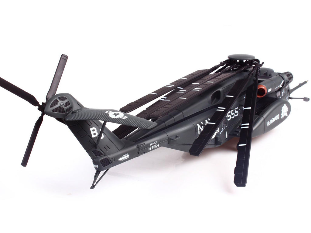 Sikorsky MH-53E Sea Dragon Helicopter "United States Navy Vanguard Tail Number 555" Dark Gray 1/72 Diecast Model by Panzerkampf - image 3