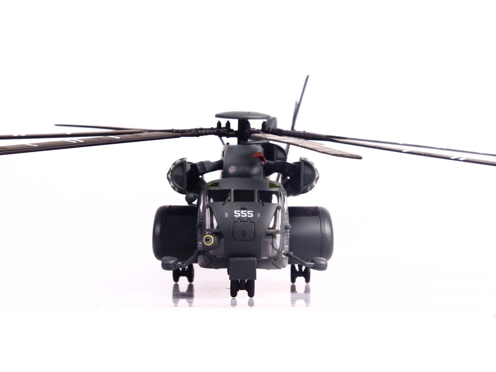 Sikorsky MH-53E Sea Dragon Helicopter "United States Navy Vanguard Tail Number 555" Dark Gray 1/72 Diecast Model by Panzerkampf - image 5