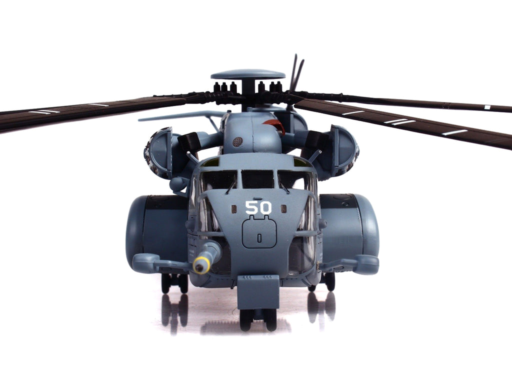 Sikorsky MH-53E Sea Dragon Helicopter "United States Navy Black Stallions Tail Number 50" Light Gray 1/72 Diecast Model by Panzerkampf - image 5