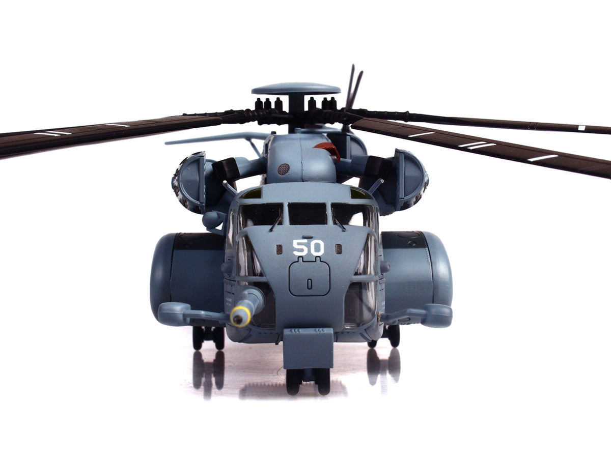 Sikorsky MH-53E Sea Dragon Helicopter "United States Navy Black Stallions Tail Number 50" Light Gray 1/72 Diecast Model by Panzerkampf - image 5
