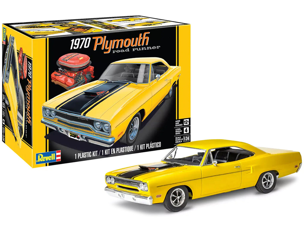 Level 4 Model Kit 1970 Plymouth Road Runner 1/24 Scale Model by Revell - image 5