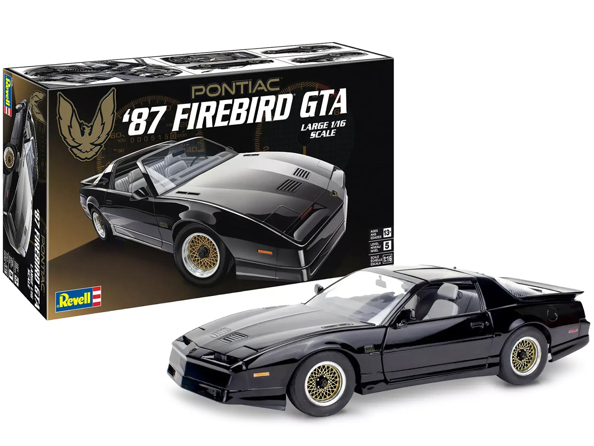 Level 5 Model Kit 1987 Pontiac Firebird GTA 1/16 Scale Model by Revell - image 5