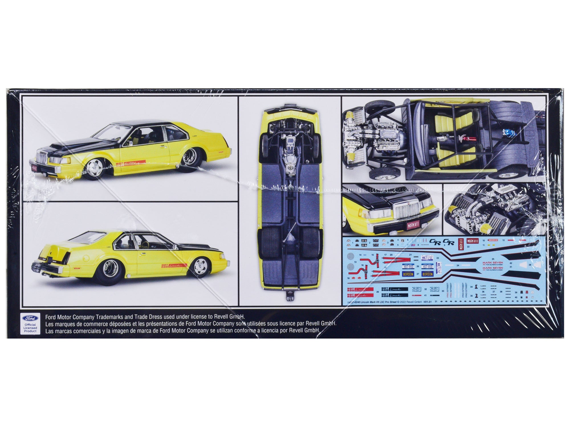 Level 5 Model Kit Lincoln Mark VII LSC Pro Street 1/25 Scale Model by Revell - image 3