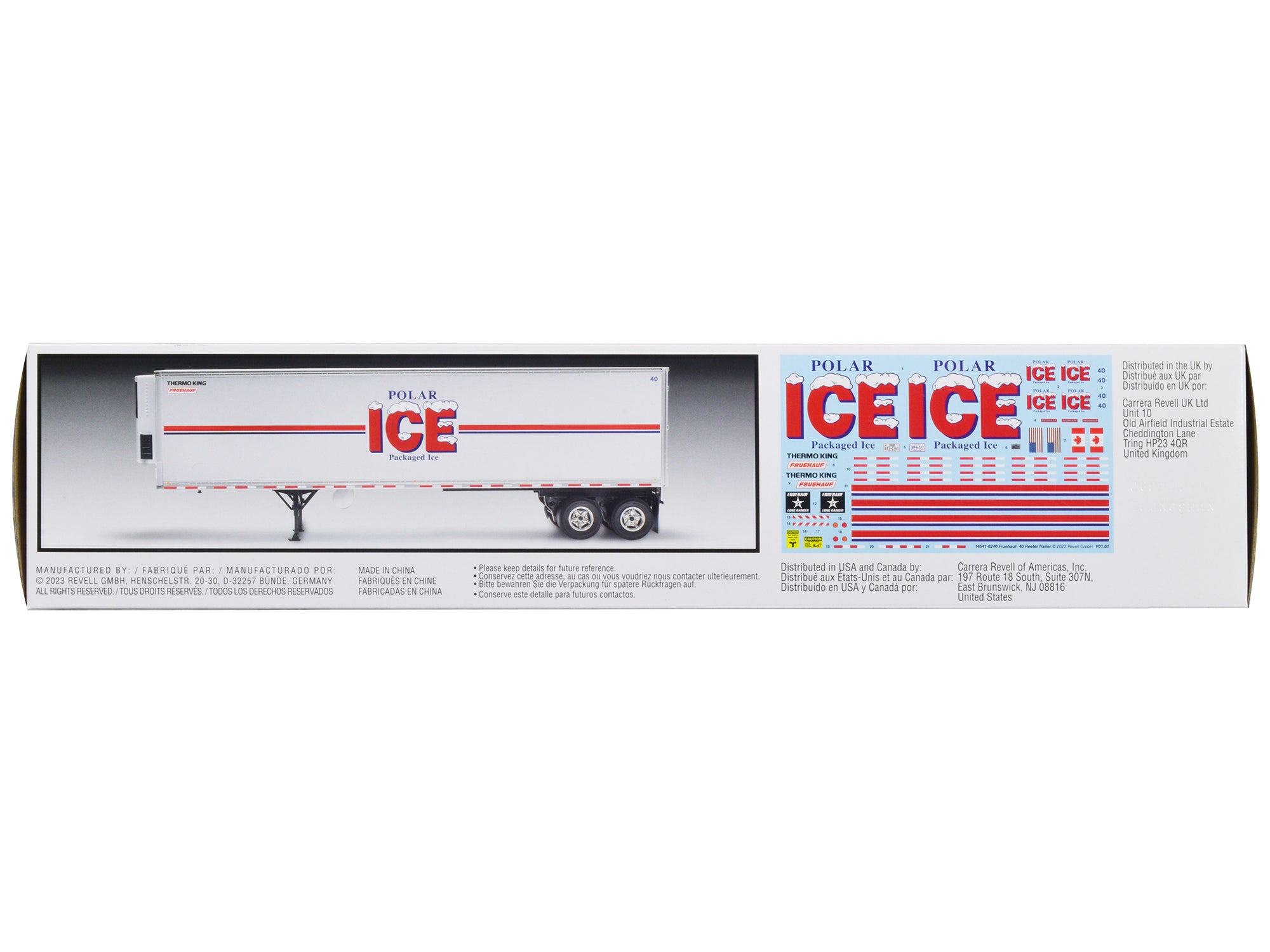 Level 4 Model Kit Fruehauf 40' Refrigerated Trailer "Polar ICE" 1/32 Scale Model by Revell - image 3
