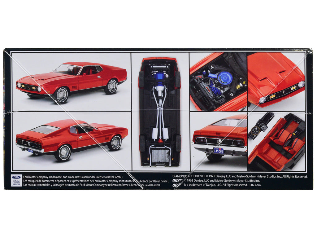 Level 4 Model Kit 1971 Ford Mustang Mach 1 James Bond 007 "Diamonds Are Forever" (1971) Movie 1/25 Scale Model by Revell - image 3
