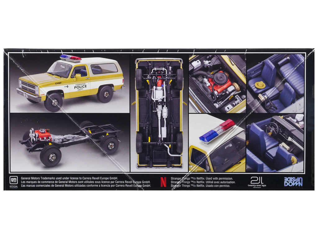 Level 4 Model Kit Jim Hopper's 1985 Chevrolet K5 Blazer "Stranger Things" (2016-Current) TV Series 1/25 Scale Model by Revell - image 3