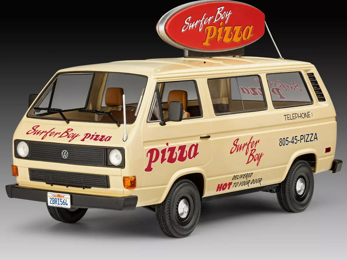 Level 3 Model Kit Argyle’s Volkswagen Vanagon "Surfer Boy Pizza" Van "Stranger Things" (2016-Current) TV Series 1/25 Scale Model by Revell - image 2
