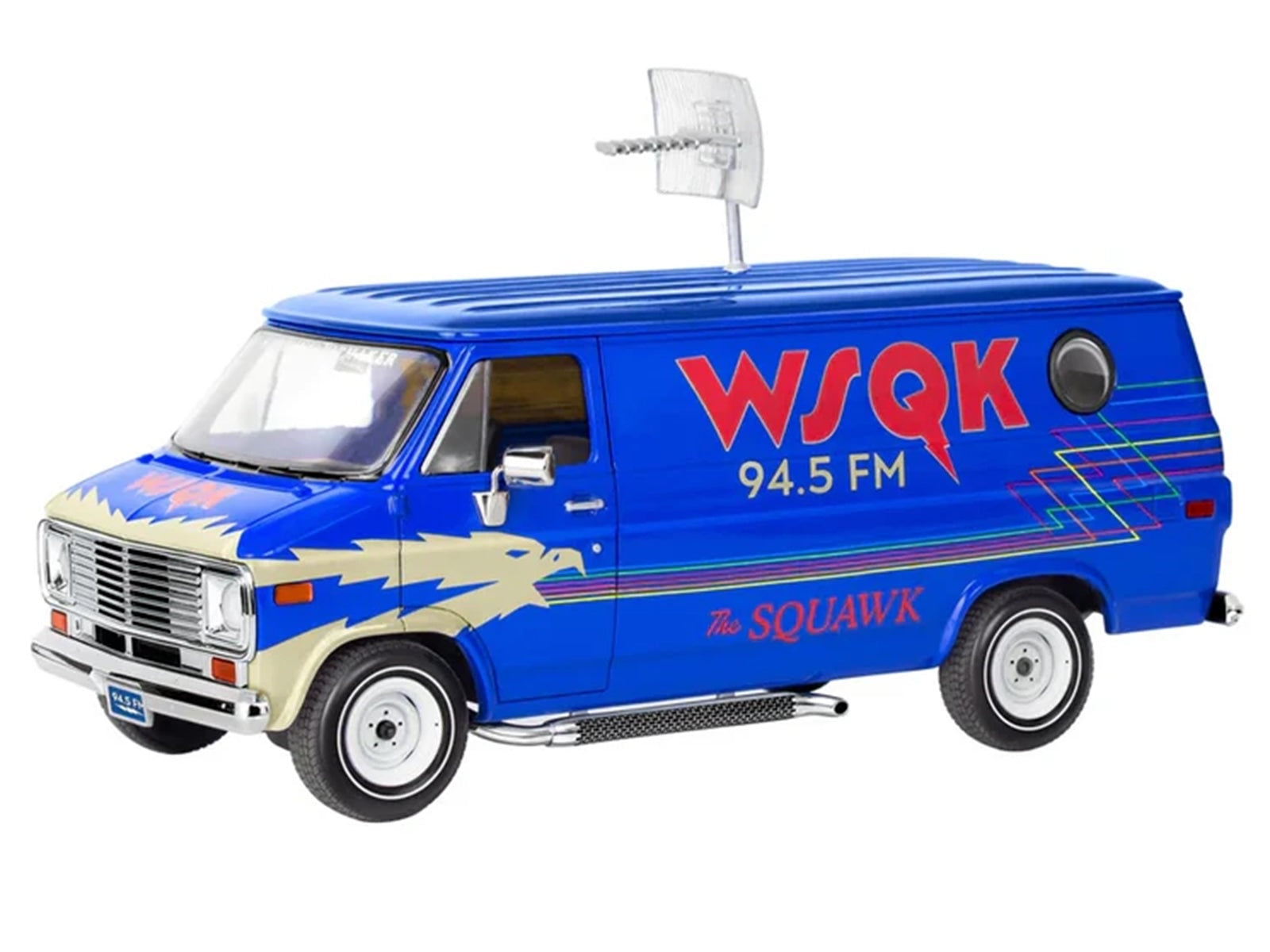 Level 3 Model Kit 1977 GMC "WSQK Squawk" Van "Stranger Things" (2016-2025) TV Series 1/25 Scale Model by Revell - image 2