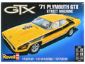 Level 4 Model Kit 1971 Plymouth GTX Street Machine 2-in-1 Kit 1/24 Scale Model by Revell