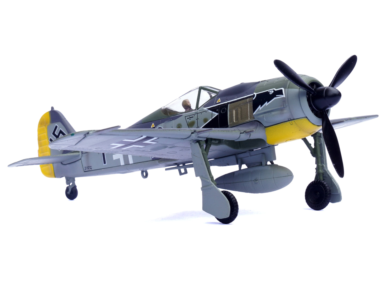 Focke-Wulf Fw 190A Aircraft "Black 13 8./JG 2 Richthofen France" (1943) German Luftwaffe 1/72 Diecast Model Airplane by Legion - image 4
