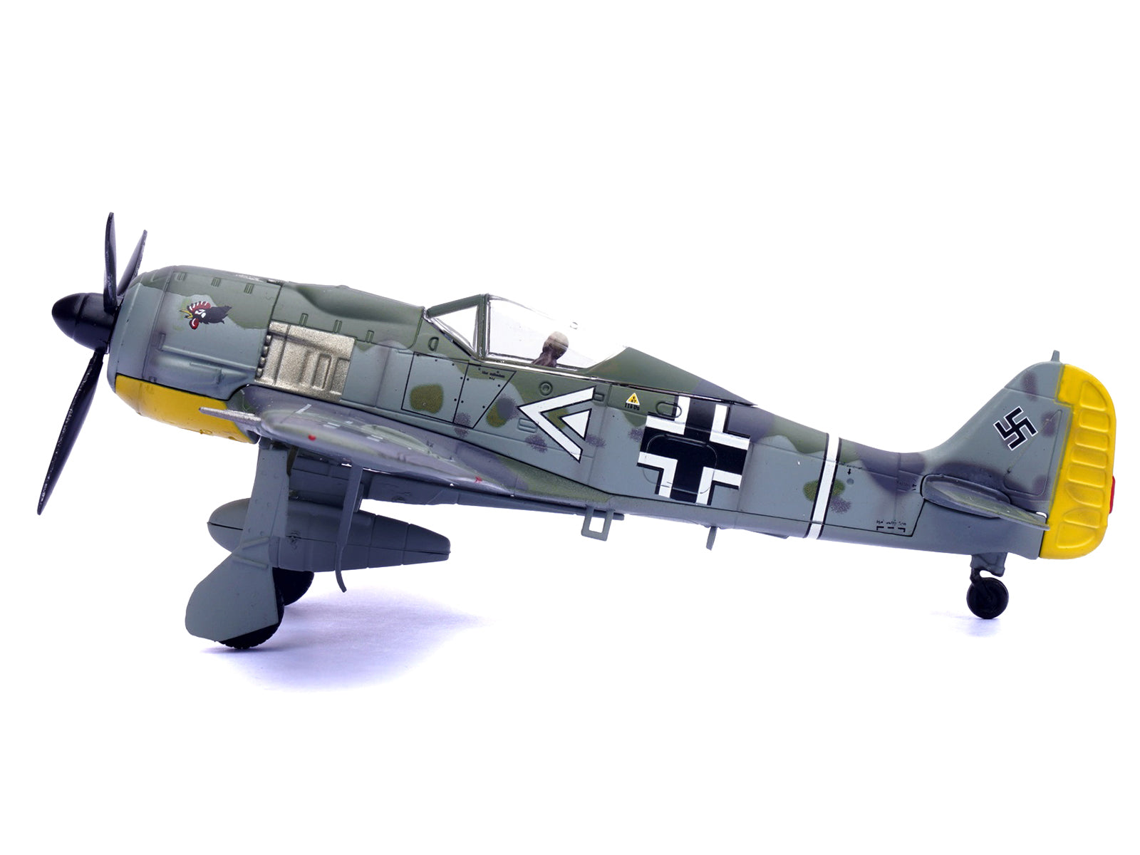 Focke-Wulf Fw 190A Aircraft "108-Victory Ace Hauptmann Hans 'Assi' Hahn Gruppenkommandeur III./JG 2 Richthofen France" (1942) German Luftwaffe 1/72 Diecast Model Airplane by Legion - image 2