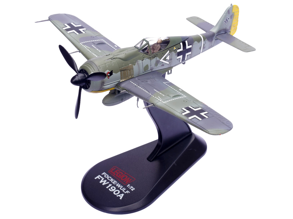 Focke-Wulf Fw 190A Aircraft "108-Victory Ace Hauptmann Hans 'Assi' Hahn Gruppenkommandeur III./JG 2 Richthofen France" (1942) German Luftwaffe 1/72 Diecast Model Airplane by Legion - image 5