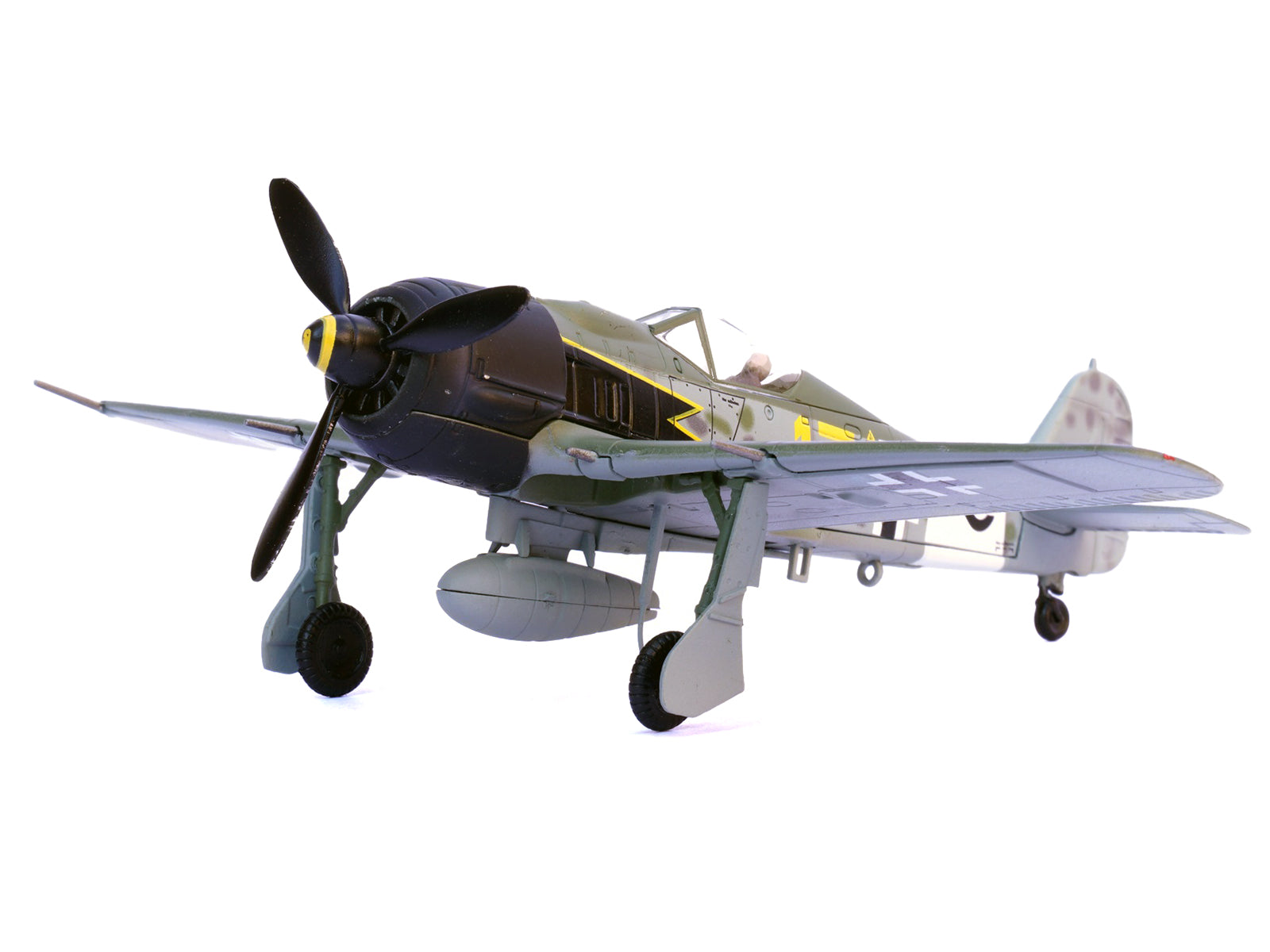 Focke-Wulf Fw 190A Aircraft "Yellow 17 24-Victory Ace Willi Unger 12./JG 3 Udet Germany" (1944) German Luftwaffe 1/72 Diecast Model Airplane by Legion - image 4