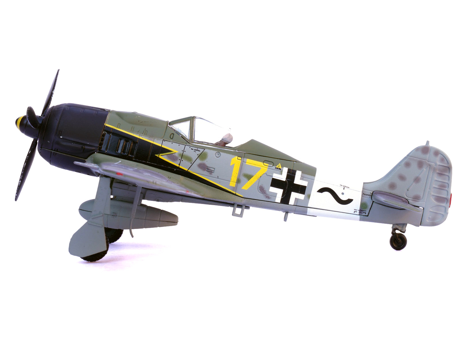 Focke-Wulf Fw 190A Aircraft "Yellow 17 24-Victory Ace Willi Unger 12./JG 3 Udet Germany" (1944) German Luftwaffe 1/72 Diecast Model Airplane by Legion - image 2