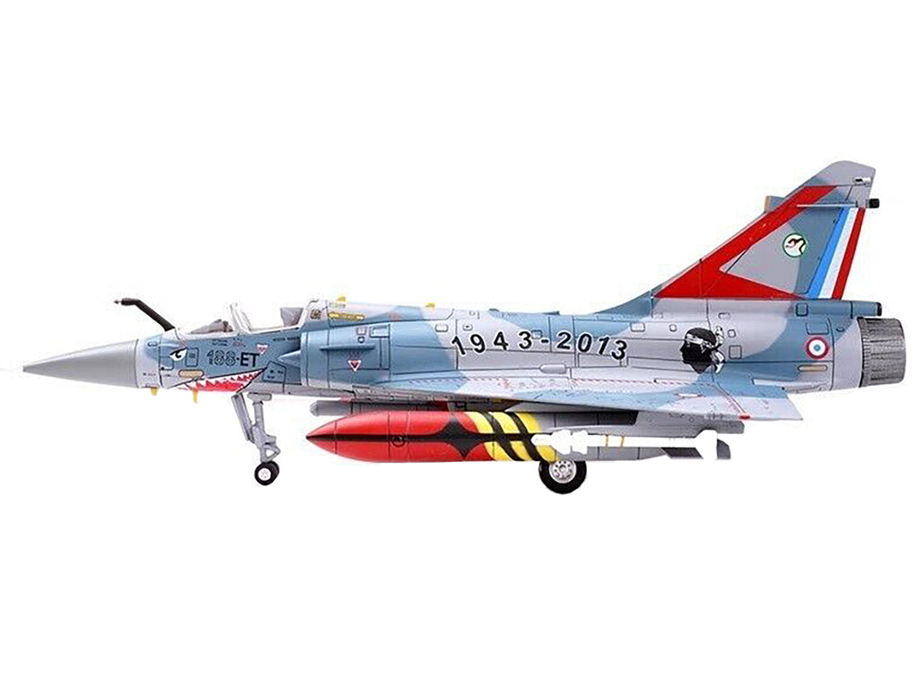 Dassault Mirage 2000-5F Fighter Aircraft "70th Anniversary of Corsica Squadron" French Air Force "Wing" Series 1/72 Diecast Model by Panzerkampf - image 5