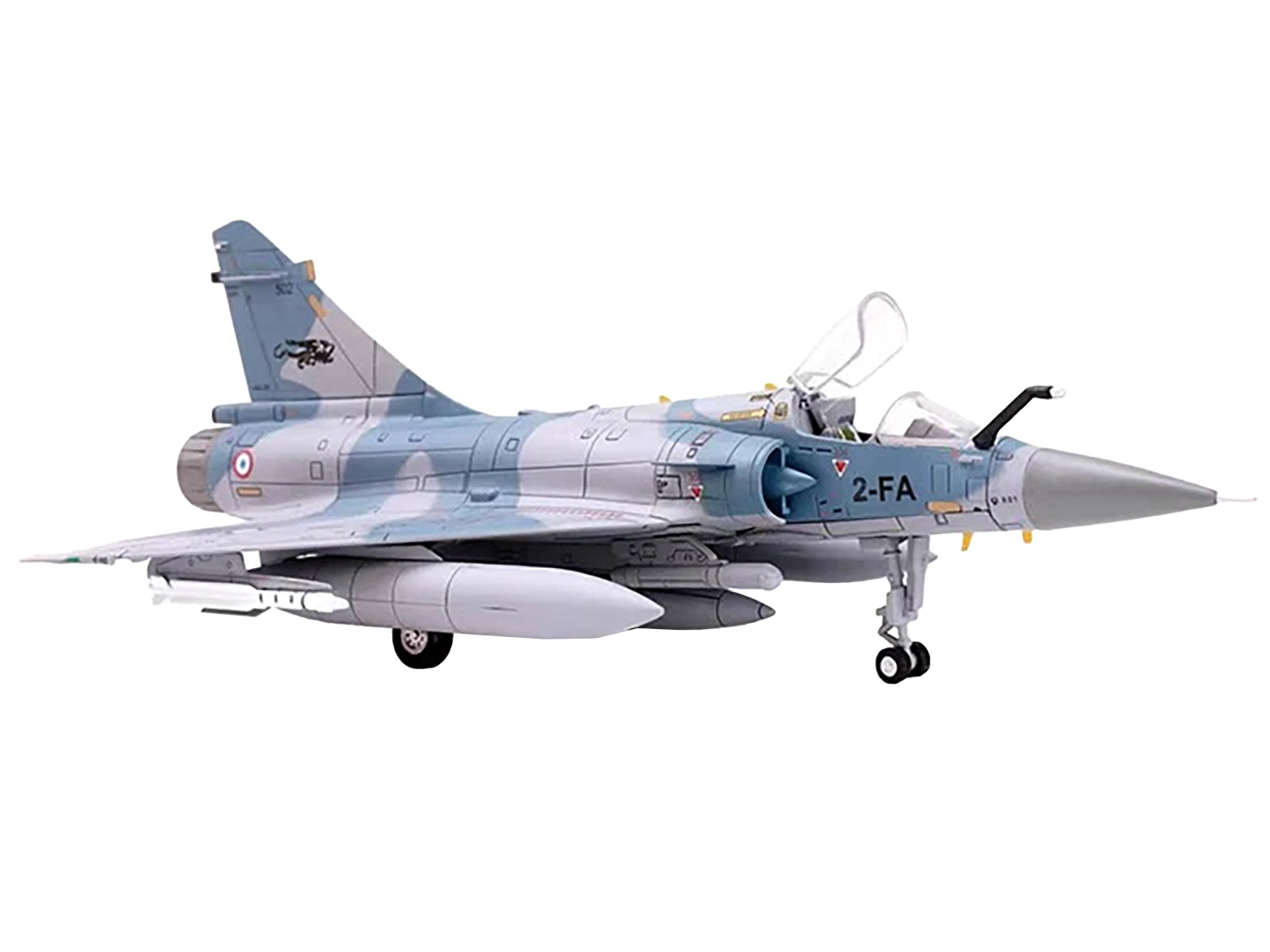 Dassault Mirage 2000-5F Fighter Aircraft "2-FA Cigognes" French Air Force "Wing" Series 1/72 Diecast Model by Panzerkampf - image 3