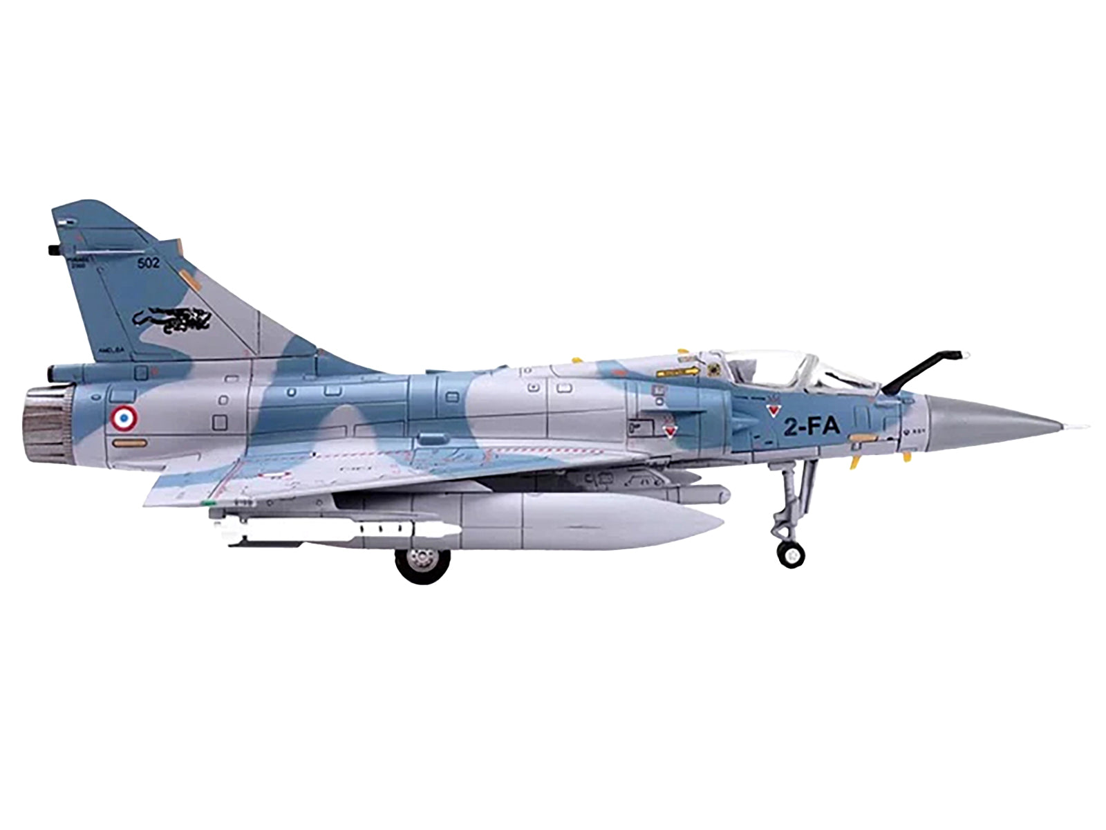 Dassault Mirage 2000-5F Fighter Aircraft "2-FA Cigognes" French Air Force "Wing" Series 1/72 Diecast Model by Panzerkampf - image 2