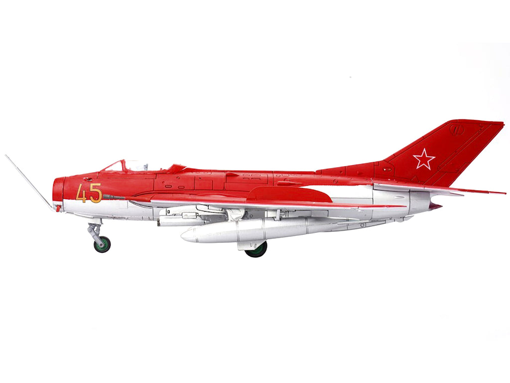 Mikoyan-Gurevich MiG-19S Farmer C Fighter Aircraft "Yellow 45" "VVS Display Team Soviet Air Force Kubinka Air Base" (1960) "Wing" Series  1/72 Diecast Model by Panzerkampf - image 2