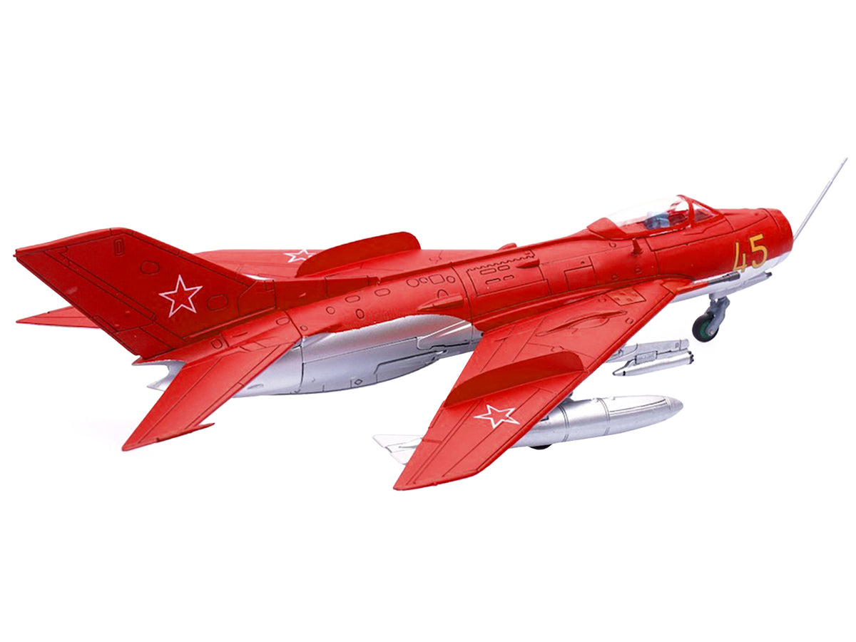 Mikoyan-Gurevich MiG-19S Farmer C Fighter Aircraft "Yellow 45" "VVS Display Team Soviet Air Force Kubinka Air Base" (1960) "Wing" Series  1/72 Diecast Model by Panzerkampf - image 3