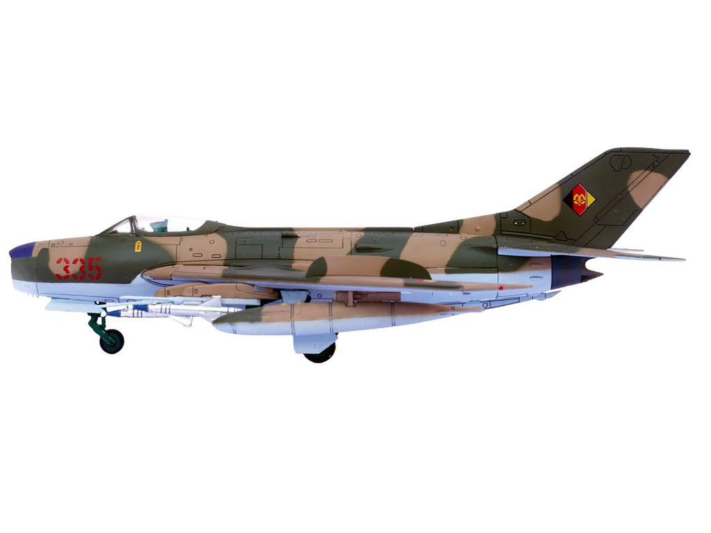 Mikoyan-Gurevich MiG-19PM Farmer-E Fighter Aircraft "Red 335" East German Air Force 1/72 Diecast Model by Panzerkampf - image 2