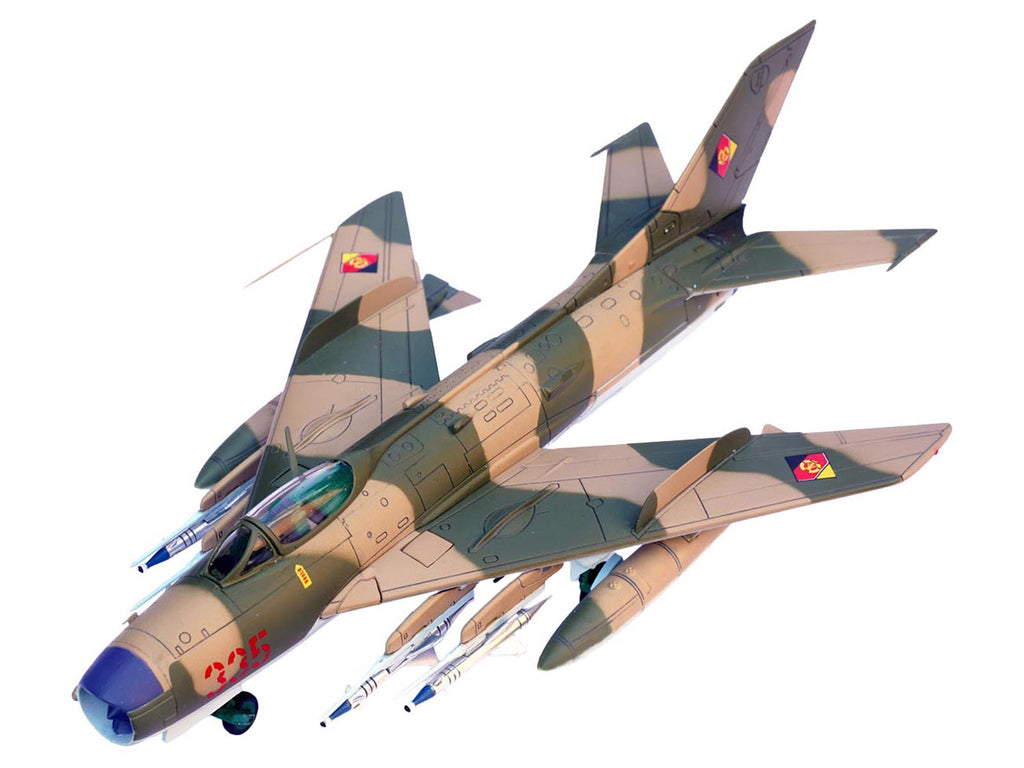 Mikoyan-Gurevich MiG-19PM Farmer-E Fighter Aircraft "Red 335" East German Air Force 1/72 Diecast Model by Panzerkampf - image 3