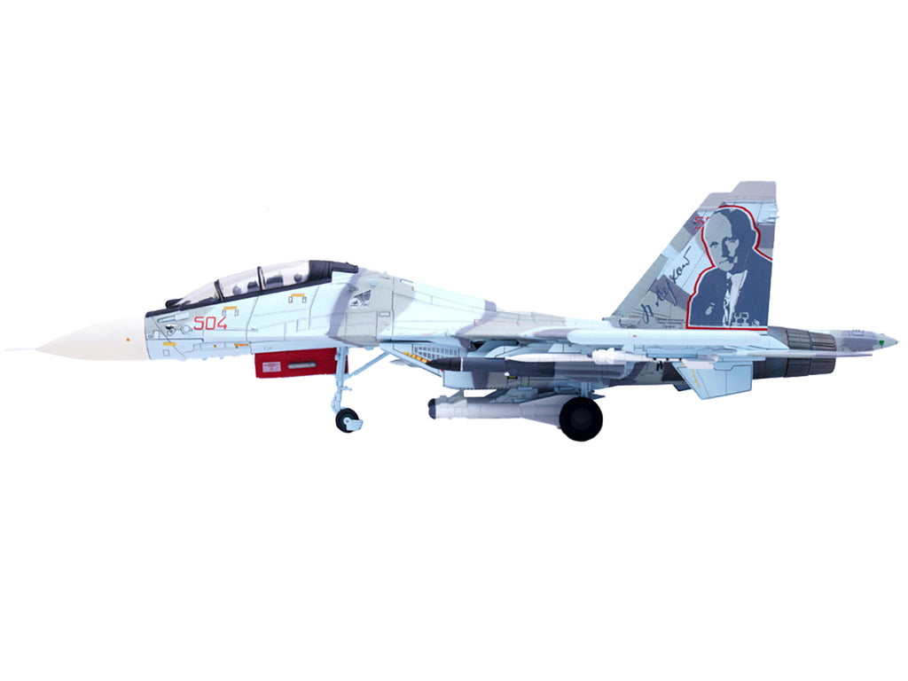 Sukhoi Su-30MKK Flanker-G Fighter Aircraft #504 "Russian Air Force" "Wing" Series 1/72 Diecast Model by Panzerkampf - image 5