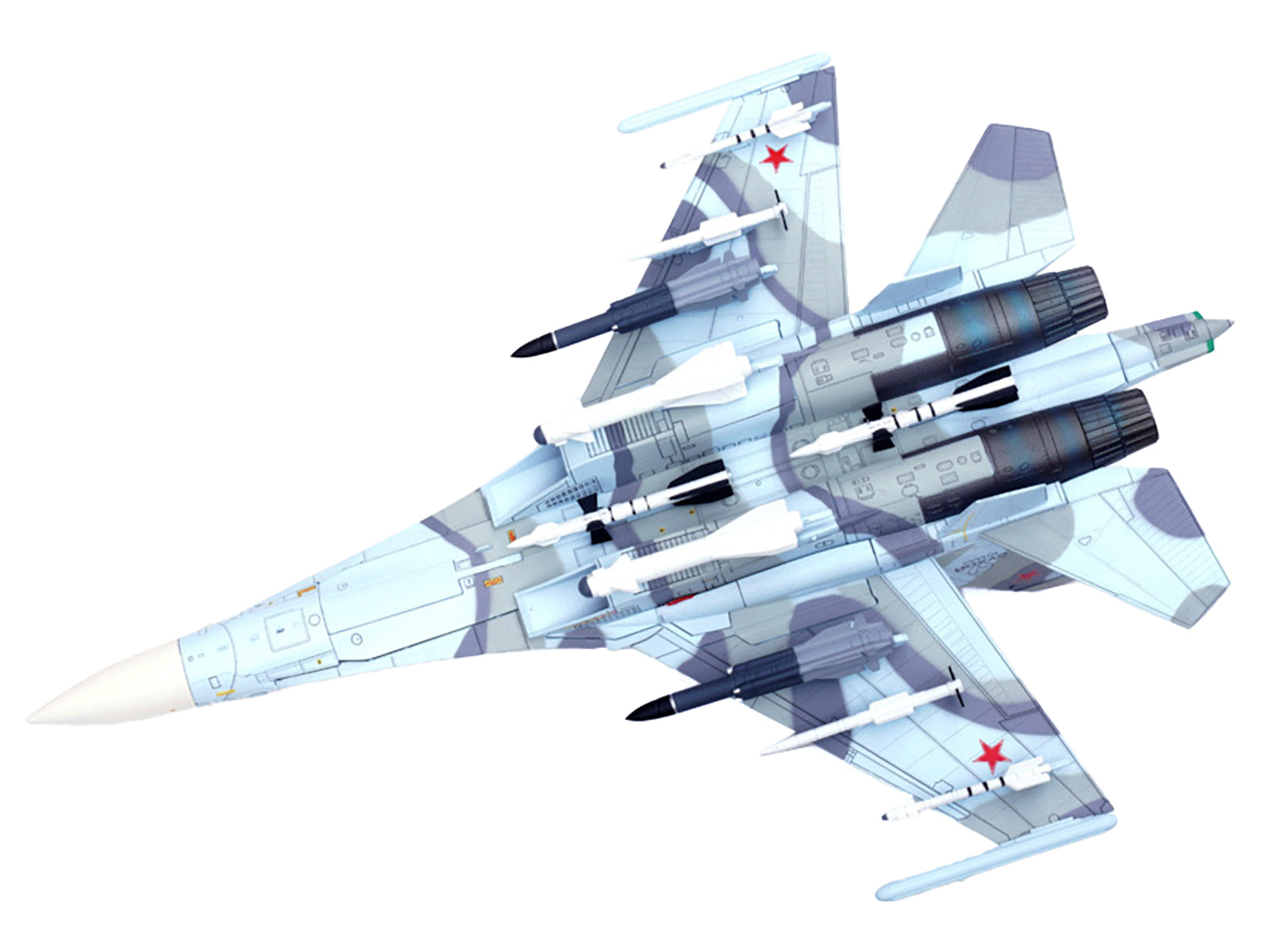 Sukhoi Su-30MKK Flanker-G Fighter Aircraft #504 "Russian Air Force" "Wing" Series 1/72 Diecast Model by Panzerkampf - image 3