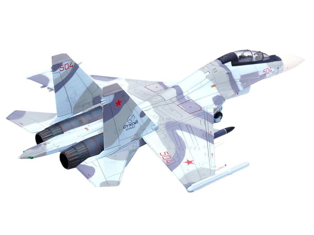 Sukhoi Su-30MKK Flanker-G Fighter Aircraft #504 "Russian Air Force" "Wing" Series 1/72 Diecast Model by Panzerkampf - image 4