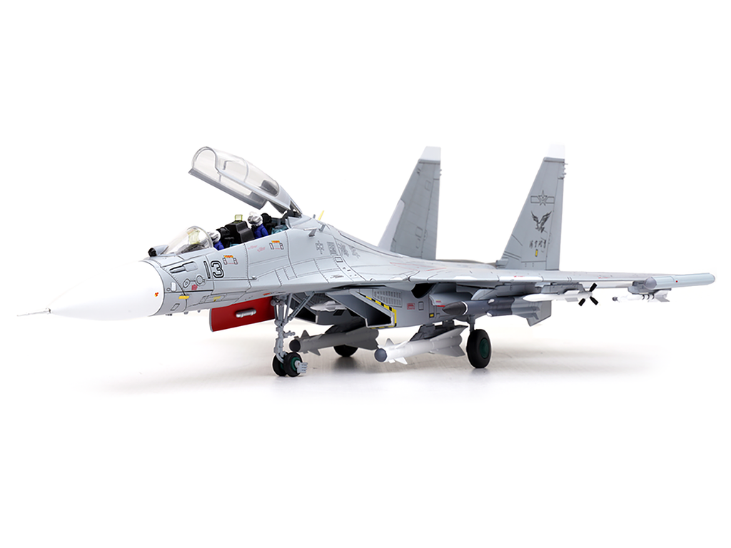 Sukhoi Su-30MKK Flanker-G Fighter Aircraft #13 "People's Liberation Army (PLA) Naval Aviation's Sea and Air Eagle Regiment" Chinese Air Force "Wing" Series 1/72 Diecast Model by Panzerkampf - image 3