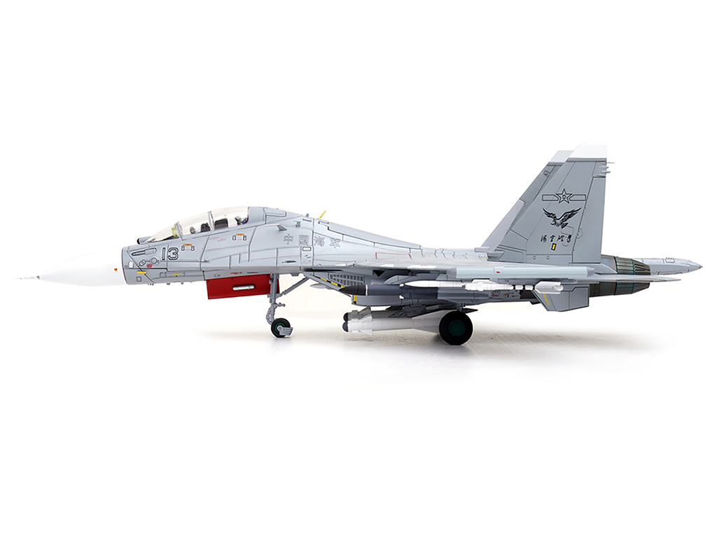 Sukhoi Su-30MKK Flanker-G Fighter Aircraft #13 "People's Liberation Army (PLA) Naval Aviation's Sea and Air Eagle Regiment" Chinese Air Force "Wing" Series 1/72 Diecast Model by Panzerkampf - image 2