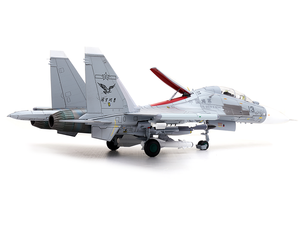 Sukhoi Su-30MKK Flanker-G Fighter Aircraft #13 "People's Liberation Army (PLA) Naval Aviation's Sea and Air Eagle Regiment" Chinese Air Force "Wing" Series 1/72 Diecast Model by Panzerkampf - image 4