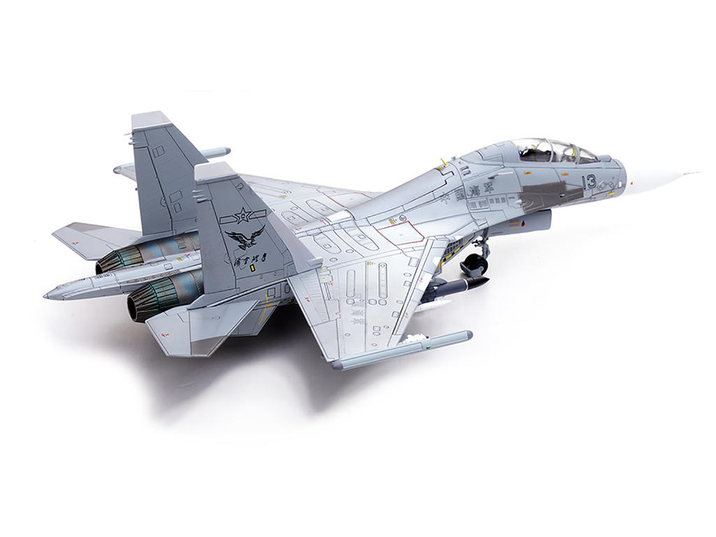 Sukhoi Su-30MKK Flanker-G Fighter Aircraft #13 "People's Liberation Army (PLA) Naval Aviation's Sea and Air Eagle Regiment" Chinese Air Force "Wing" Series 1/72 Diecast Model by Panzerkampf - image 5