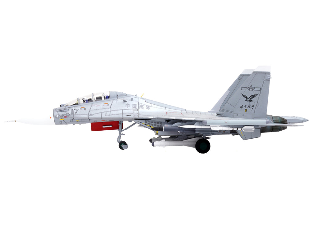 Sukhoi Su-30MKK Flanker-G Fighter Aircraft #17 "People's Liberation Army (PLA) Naval Aviation's Sea and Air Eagle Regiment" Chinese Air Force "Wing" Series 1/72 Diecast Model by Panzerkampf - image 3