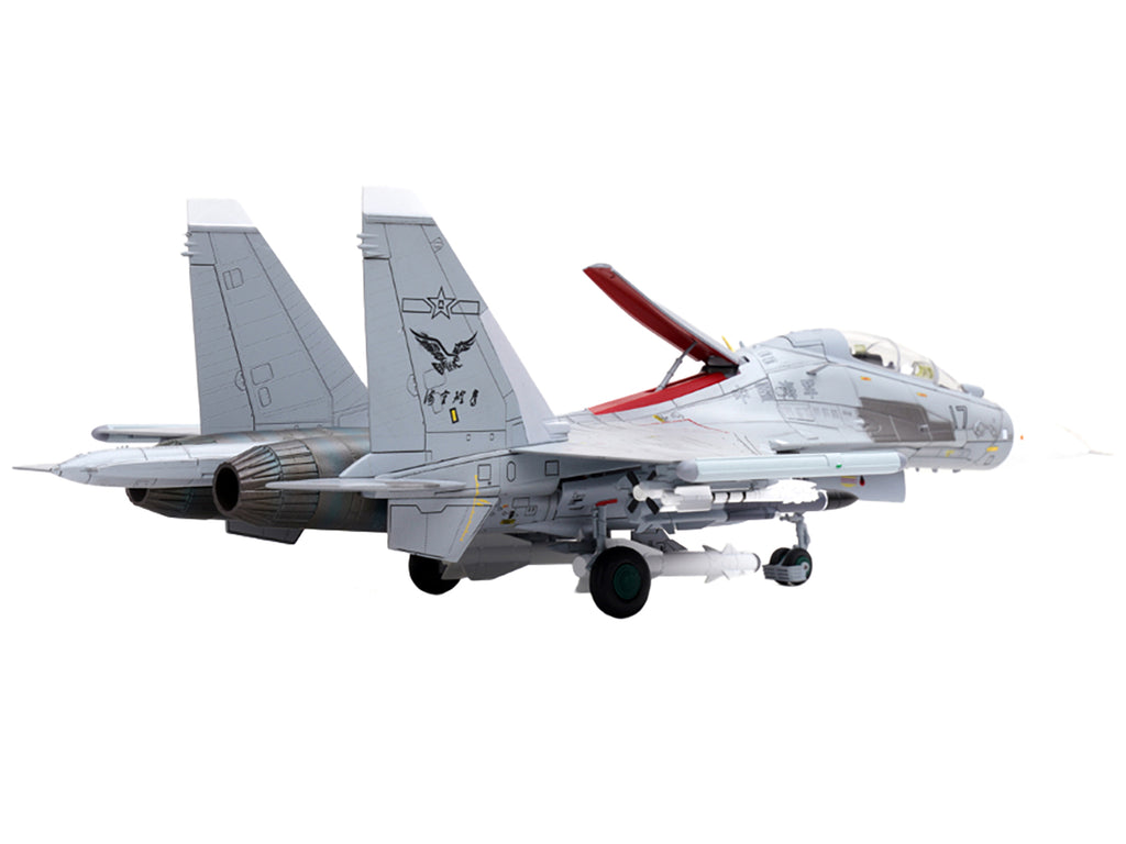 Sukhoi Su-30MKK Flanker-G Fighter Aircraft #17 "People's Liberation Army (PLA) Naval Aviation's Sea and Air Eagle Regiment" Chinese Air Force "Wing" Series 1/72 Diecast Model by Panzerkampf - image 2
