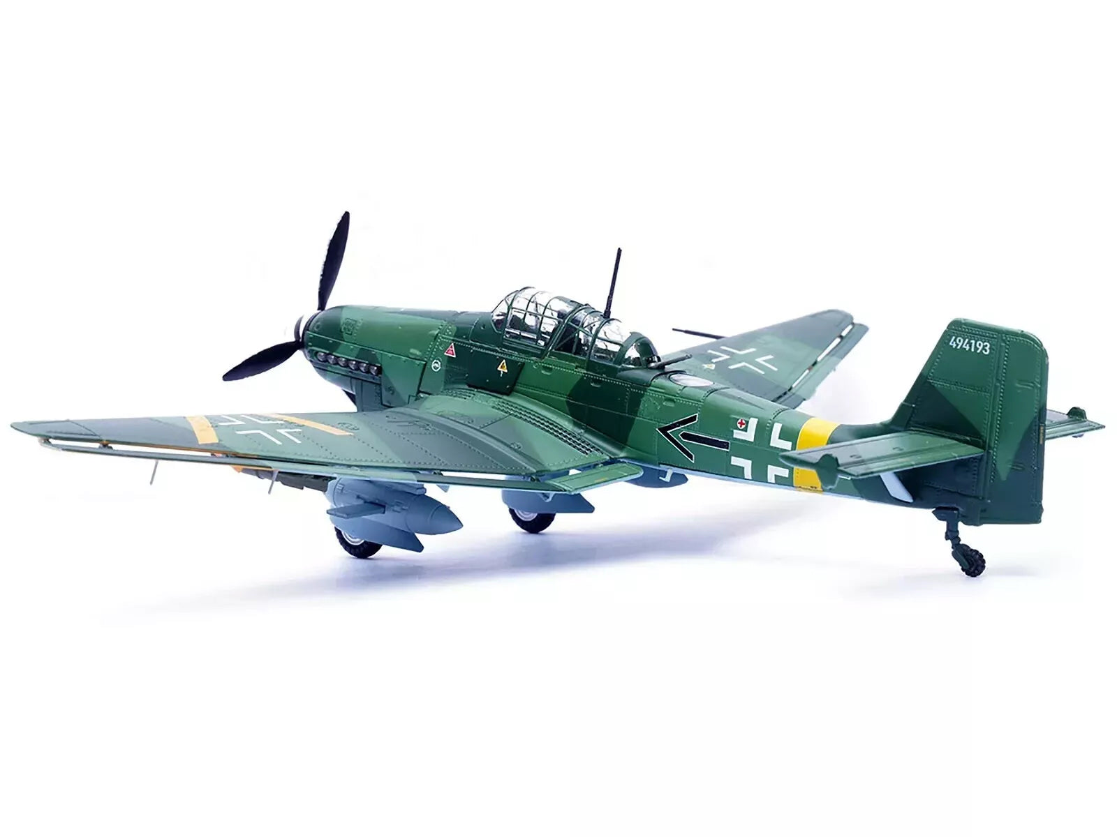 Junkers Ju 87G2 Stuka Bomber Aircraft "10.(Pz)/SG 2 Immelmann Oberst Hans-Ulrich Rudel Slovakia" (1944) German Luftwaffe "Wing" Series 1/72 Diecast Model by Panzerkampf - image 3