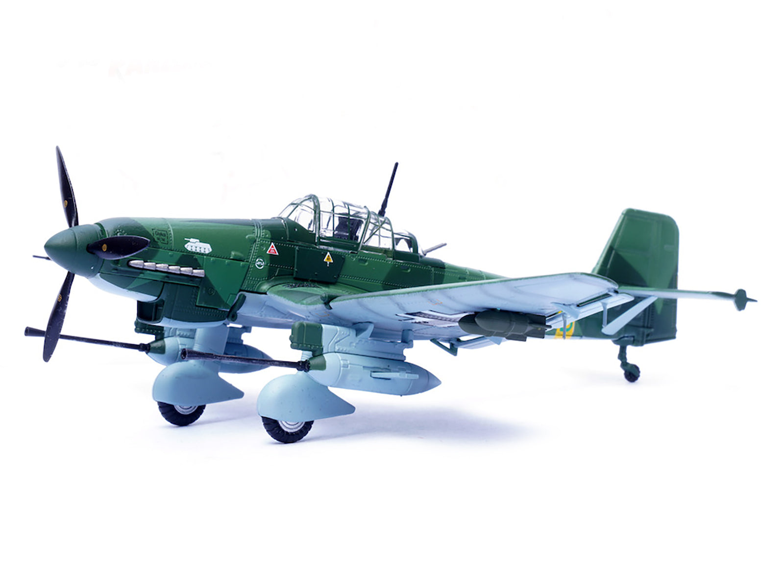 Junkers Ju 87G2 Stuka Bomber Aircraft "10.(Pz)/SG 2 Immelmann T6+BB Oberst Hans-Ulrich Rudel Romania" (1944) German Luftwaffe "Wing" Series 1/72 Diecast Model by Panzerkampf - image 2