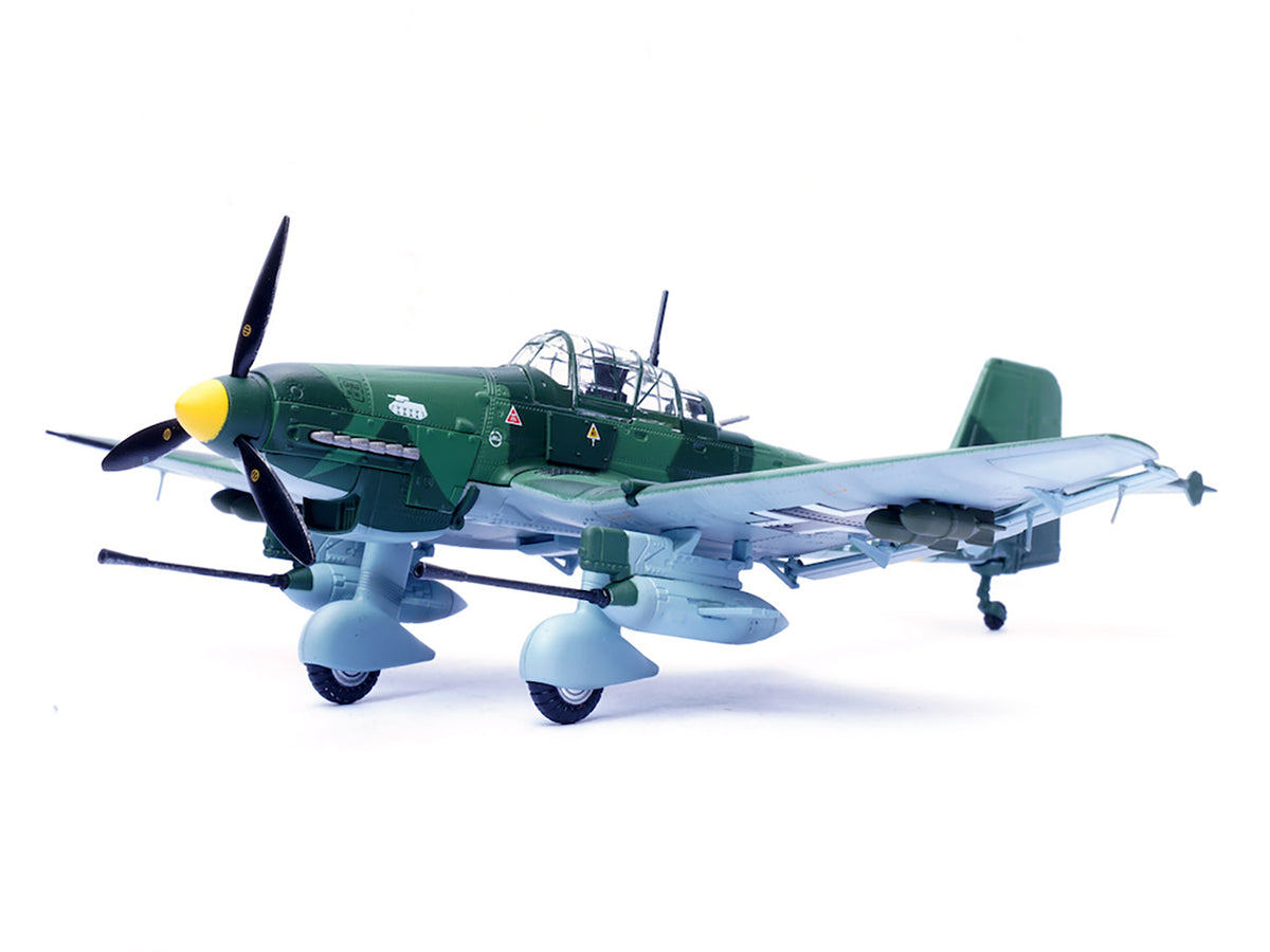 Junkers Ju 87G1 Stuka Bomber Aircraft "10.(Pz)/SG 2 Immelmann GS+MH Dubno Ukraine" (1944) German Luftwaffe "Wing" Series 1/72 Diecast Model by Panzerkampf - image 2