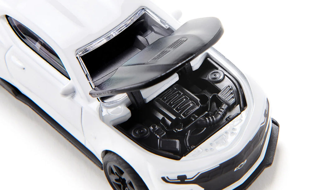 Chevrolet Camaro White with Black Hood Diecast Model Car by Siku - image 4