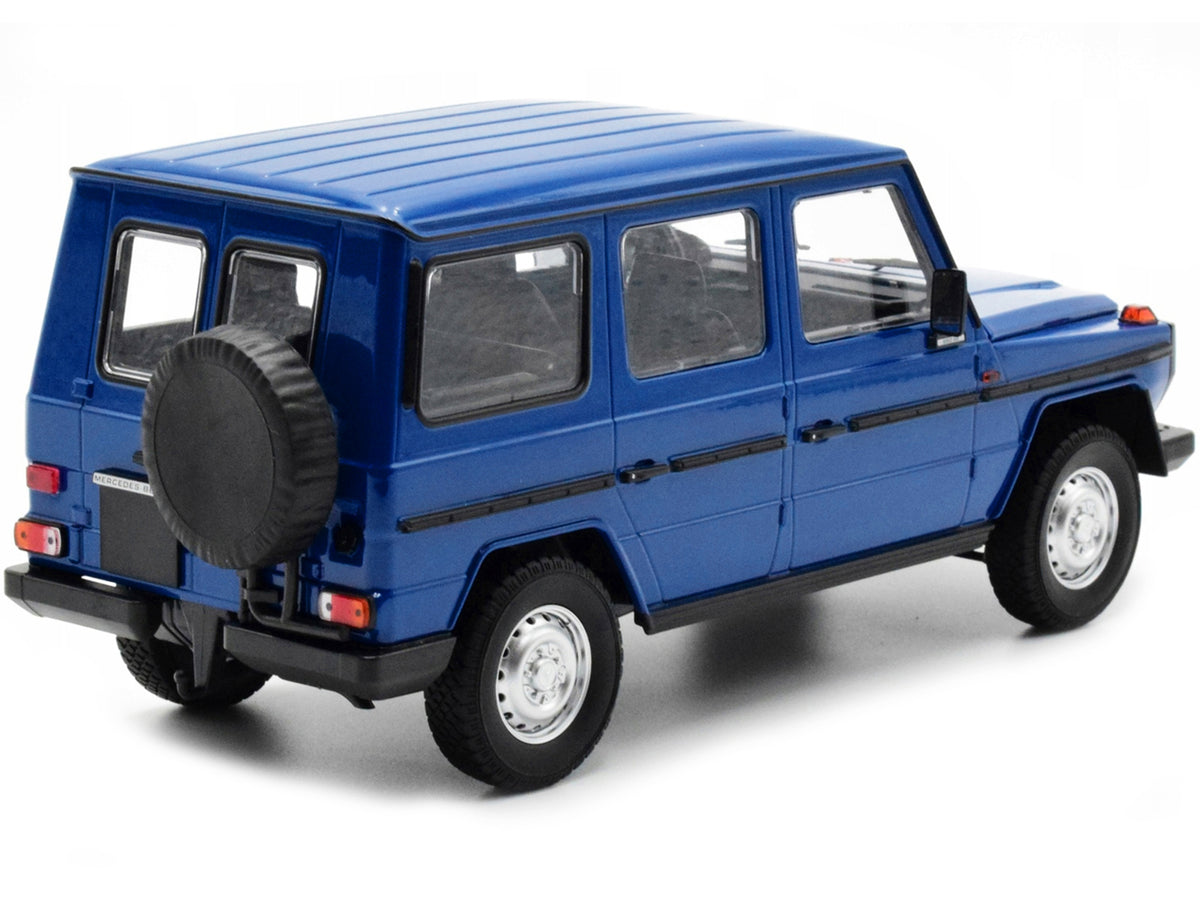1980 Mercedes-Benz G-Model (LWB) Dark Blue with Black Stripes Limited Edition to 402 pieces Worldwide 1/18 Diecast Model Car by Minichamps - image 3