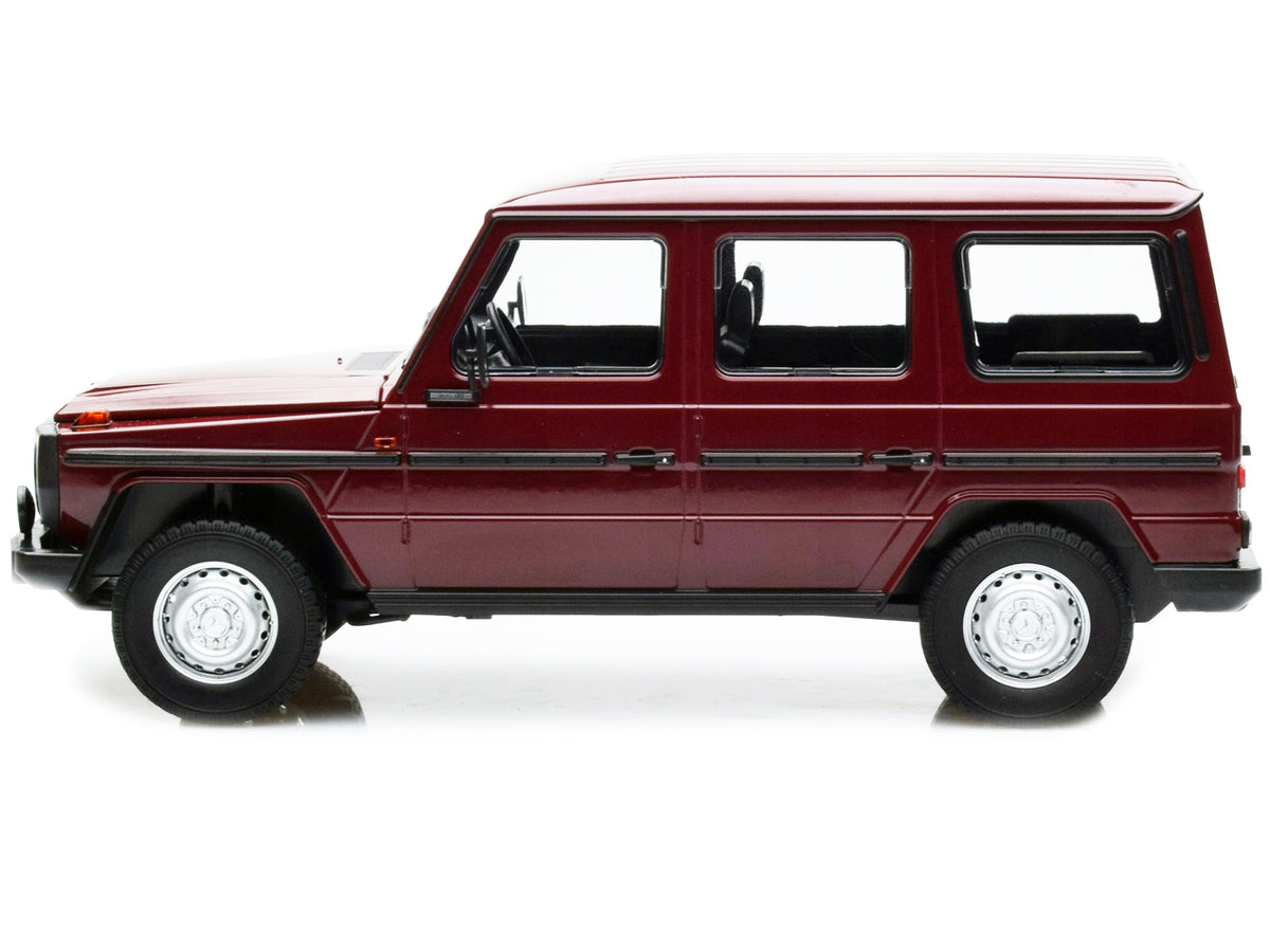 1980 Mercedes-Benz G-Model (LWB) Dark Red with Black Stripes Limited Edition to 402 pieces Worldwide 1/18 Diecast Model Car by Minichamps - image 2