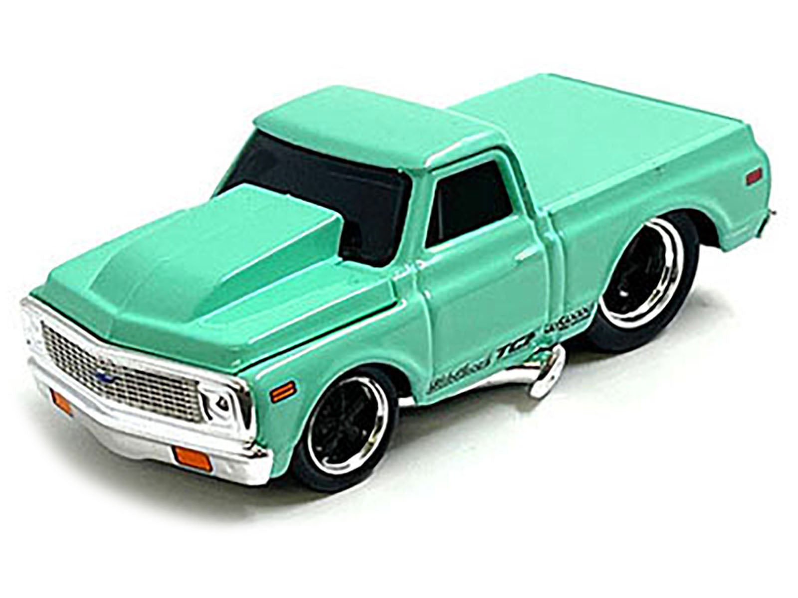 1972 Chevrolet C10 Pickup Truck Light Green 1/64 Diecast Model Car by Muscle Machines - image 2