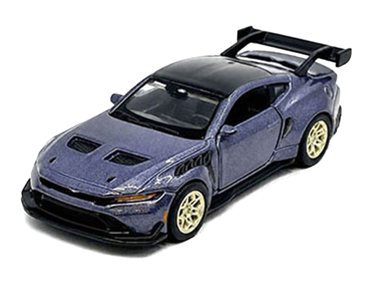 2025 Ford Mustang GTD Purple Metallic with Black Top "Speed Icons" Series 1/64 Diecast Model Car by Maisto