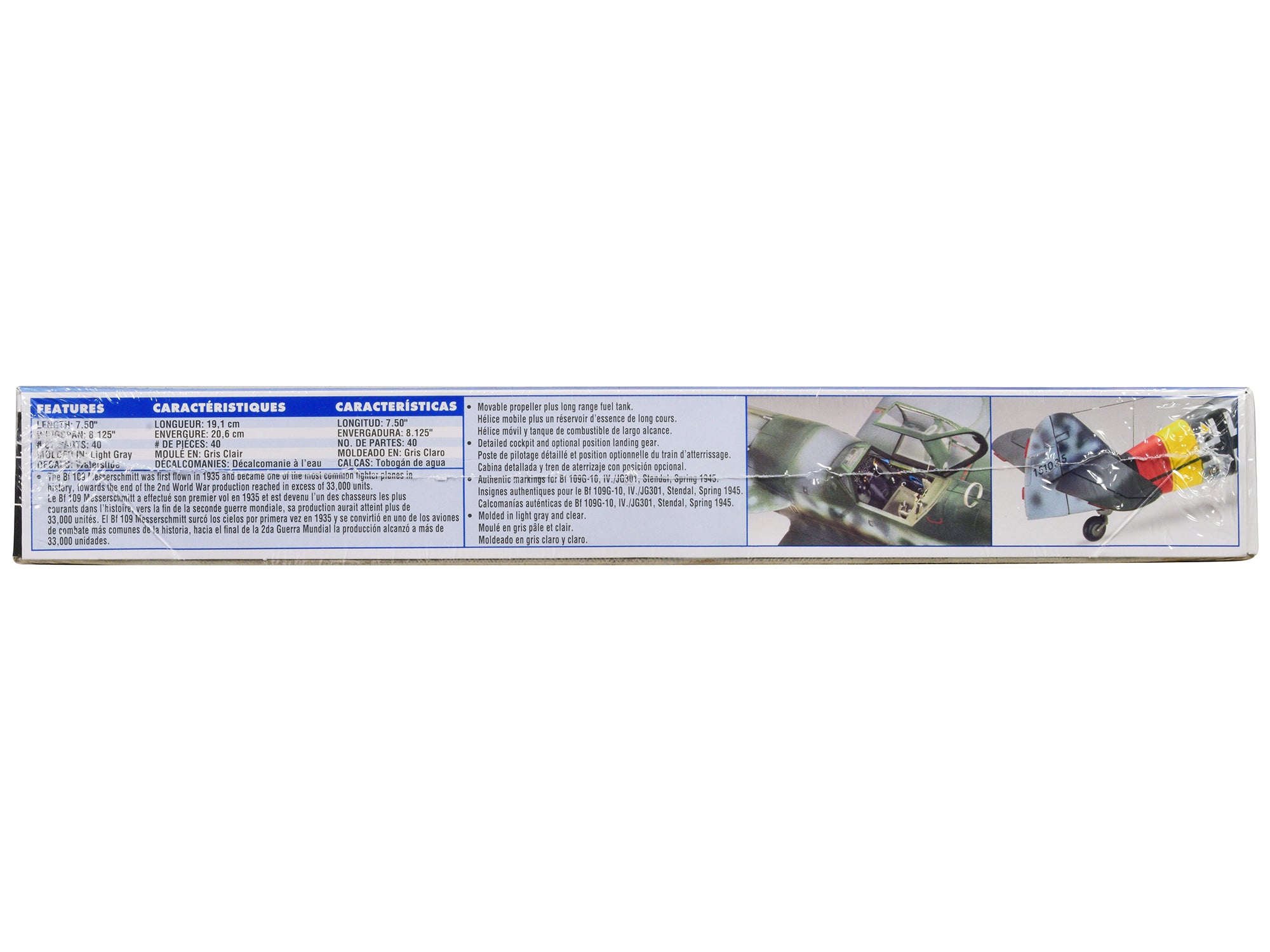 Level 4 Model Kit Messerschmitt Bf 109G-10 Fighter Aircraft "Germany's Famous World War II Fighter" 1/48 Scale Model by Revell - image 3