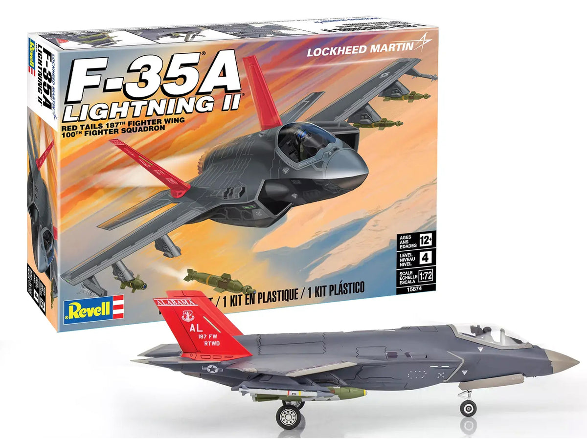 Level 4 Model Kit Lockheed Martin F-35A Lightning II Aircraft 1/72 Scale Model by Revell - image 5