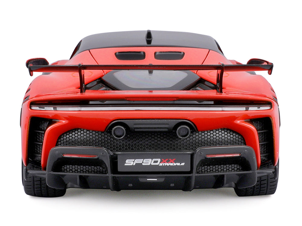 Ferrari SF90 XX Stradale Red with Black Top "Race + Play" Series 1/18 Diecast Model Car by Bburago - image 4