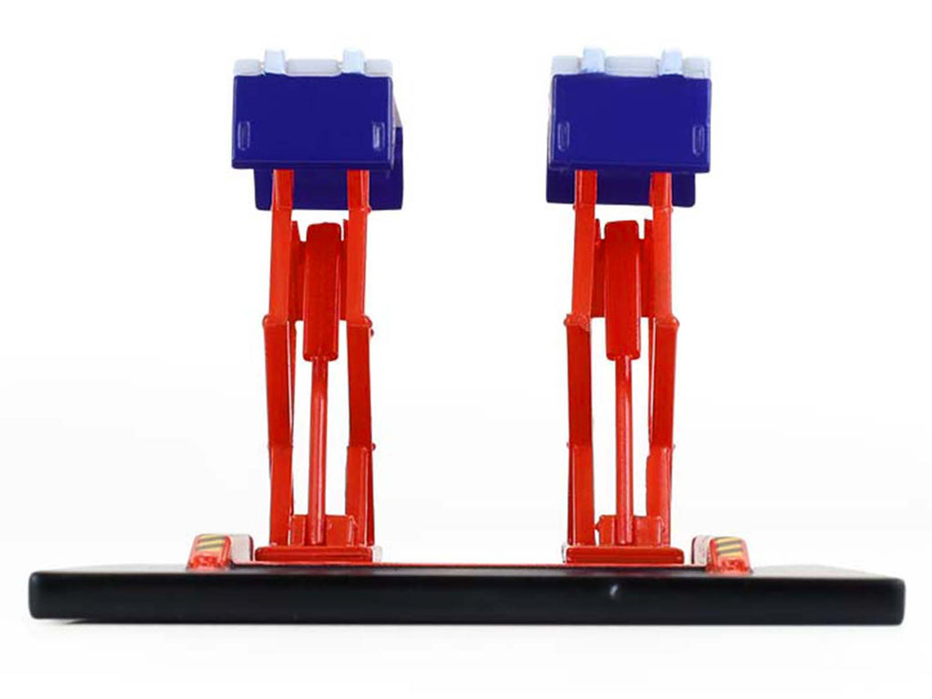 Automotive Double Scissor Lift "Chevron" White and Red "Double Scissor Lifts" Series 2 1/64 Diecast Model by Greenlight - image 4