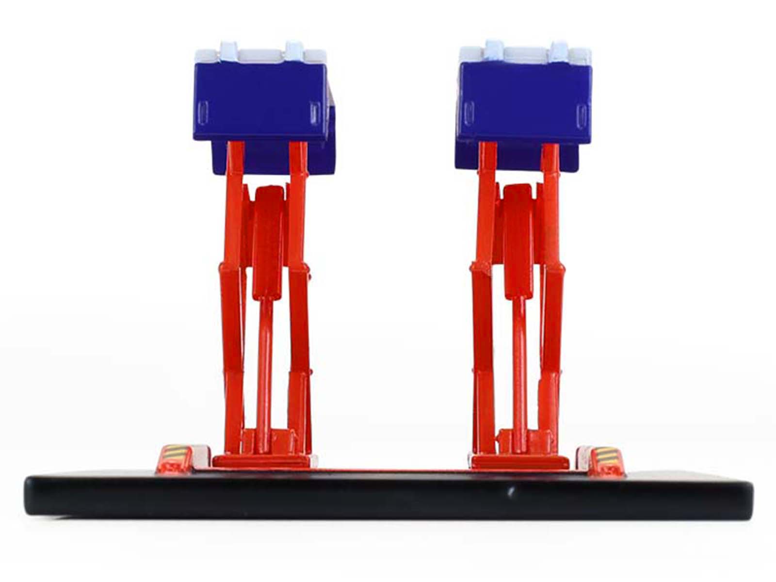 Automotive Double Scissor Lift "Chevron" White and Red "Double Scissor Lifts" Series 2 1/64 Diecast Model by Greenlight - image 4