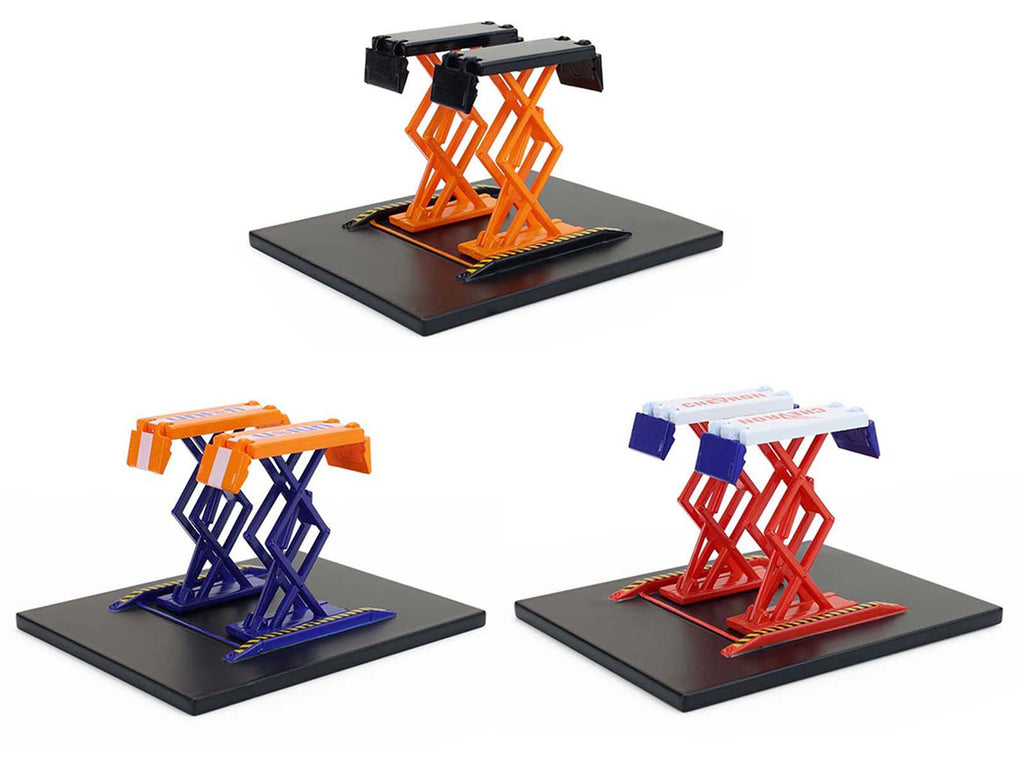 Automotive "Double Scissor Lifts" Series #2 Set of 3 pieces 1/64 Diecast Models by Greenlight - image 2
