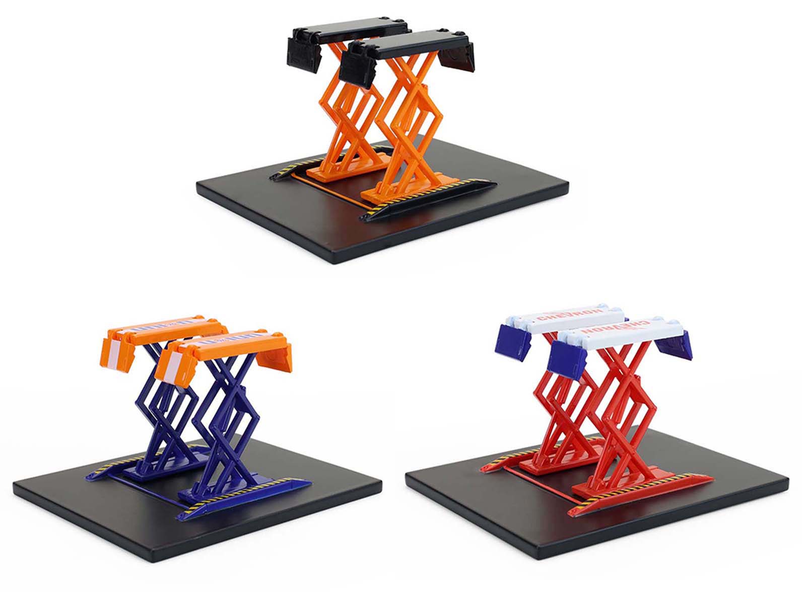 Automotive "Double Scissor Lifts" Series #2 Set of 3 pieces 1/64 Diecast Models by Greenlight - image 2