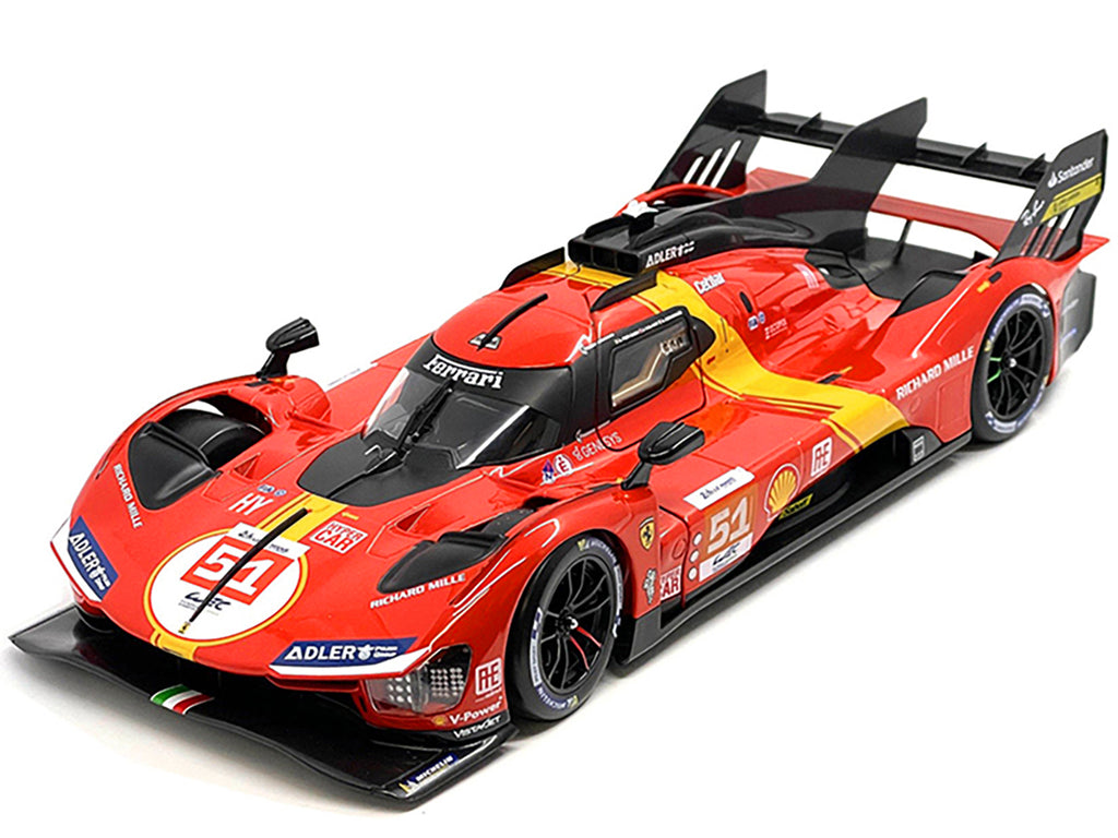 Ferrari 499P #51 James Calado - Antonio Giovinazzi - Alessandro Pier Guidi "Ferrari AF Corse" Winner "24 Hours of Le Mans" (2023) "Racing" Series 1/18 Diecast Model Car by Bburago - image 2